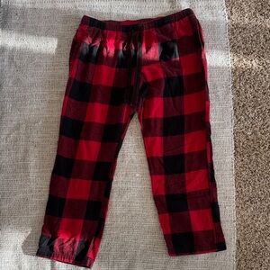 Old Navy Plaid Pajama Bottoms - Red and Black